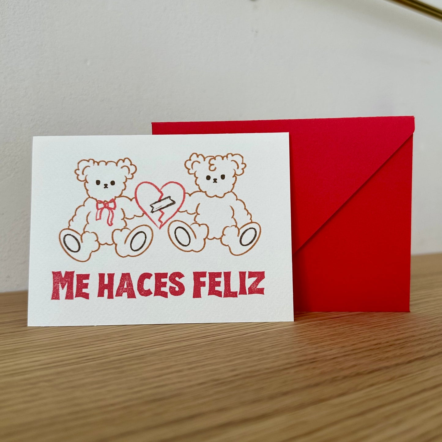 Tarjeta "Me haces feliz"