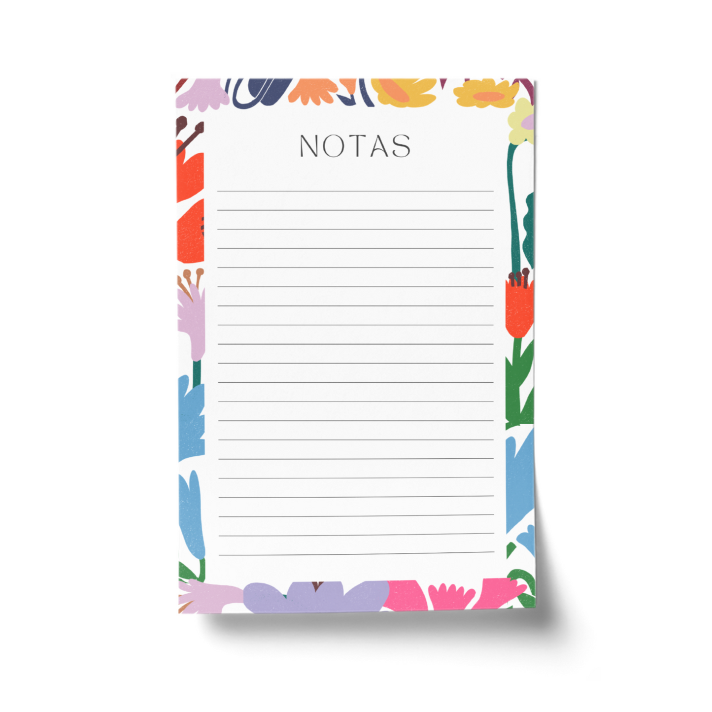 Block NOTAS "Flores"