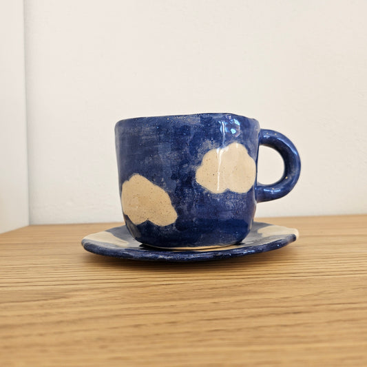 Taza + Platito Nube