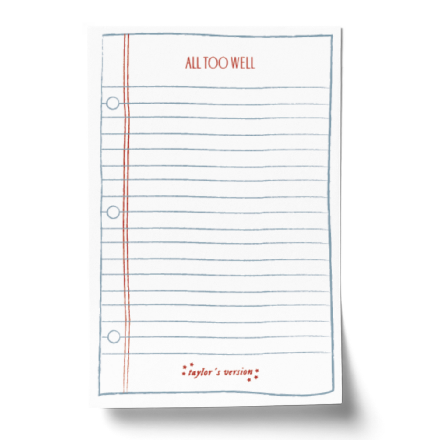 Block "All Too Well"