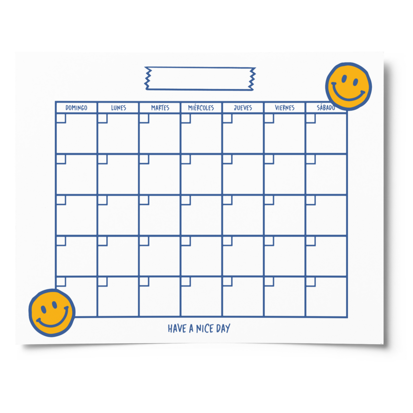 Block Mensual "Have a nice day"