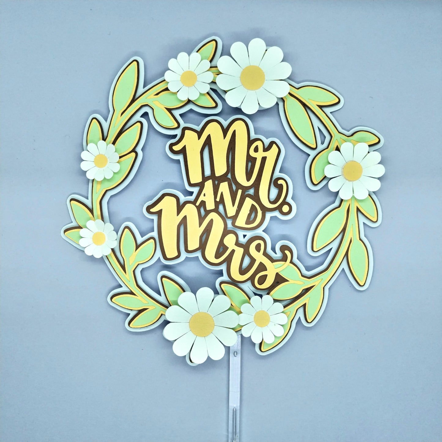 Cake Topper "Mr. And Mrs."