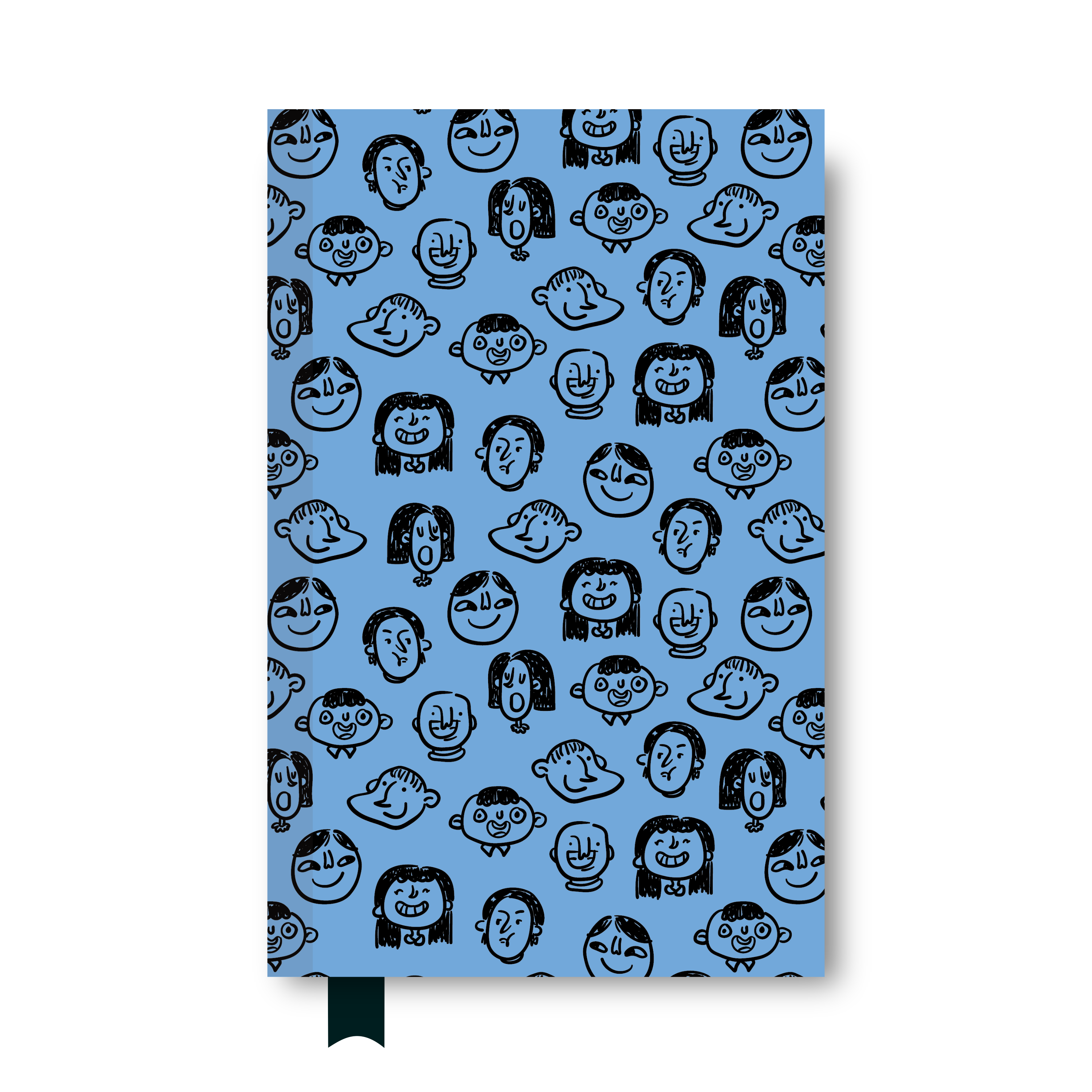 Libreta Media Carta "Caras"