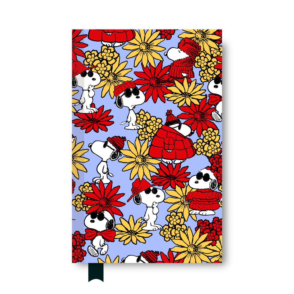Libreta Media Carta "Snoopy Flores"