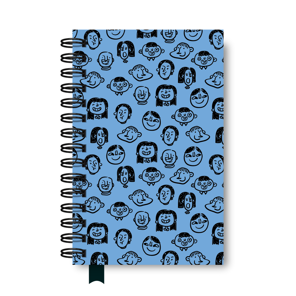 Libreta Media Carta "Caras"