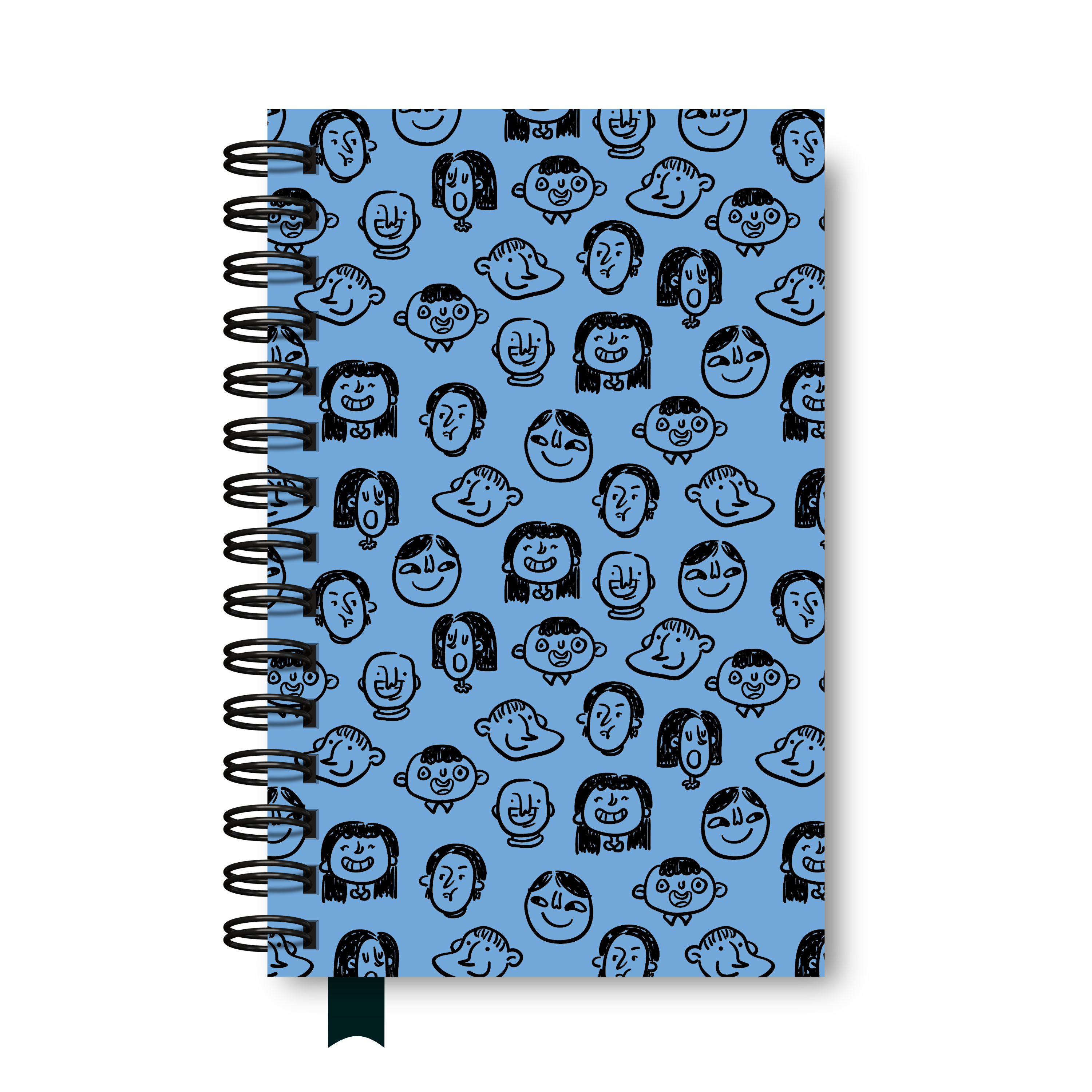 Libreta Media Carta "Caras"