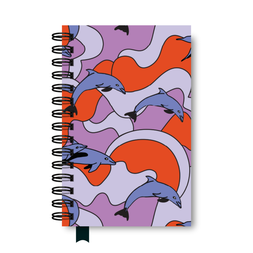 Libreta Media Carta "Delfines"