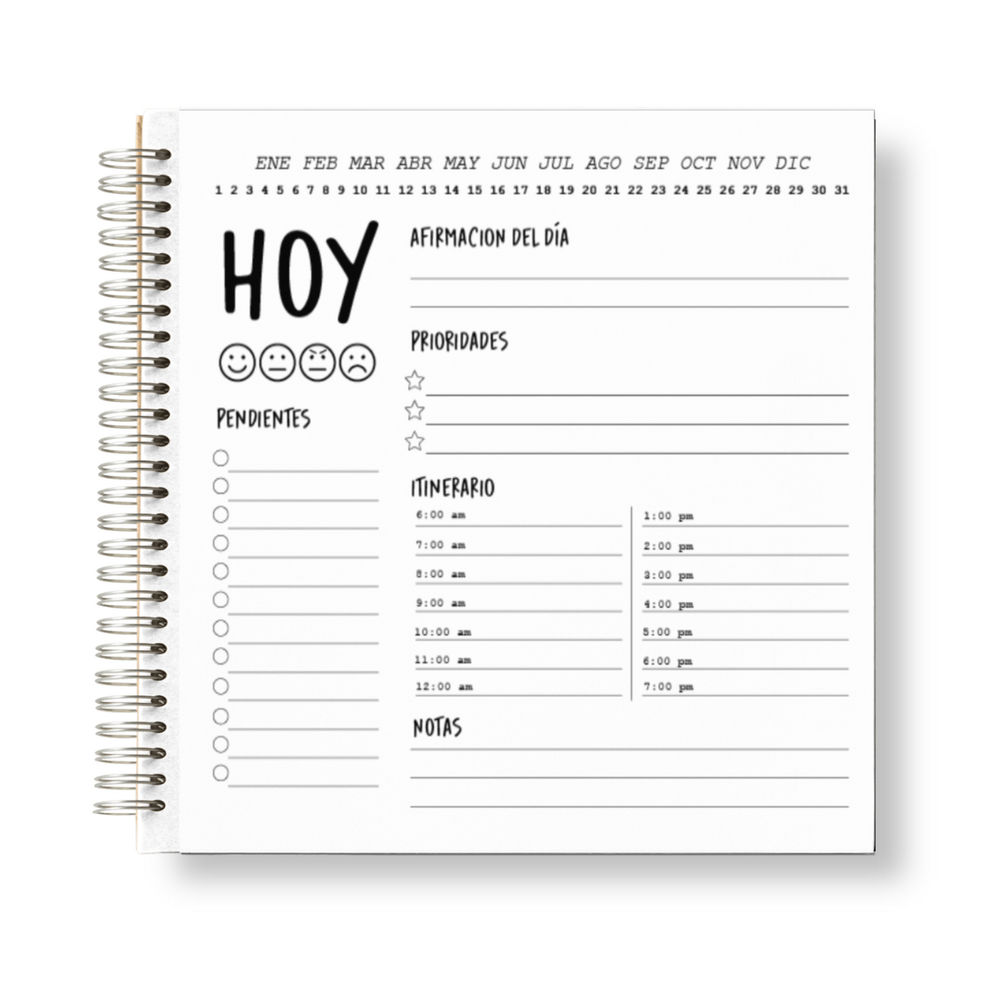 Daily Planner "Amanecer"