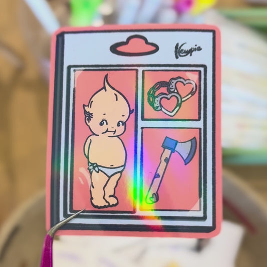 Sticker Vinil Holográfico "Figura Kewpie"