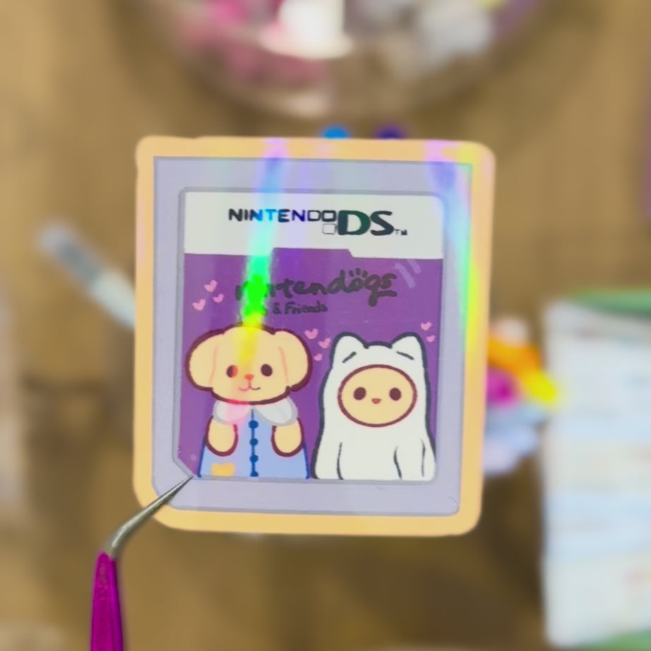 Sticker Vinil Holográfico "Nintendogs"